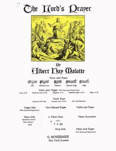 Albert Hay Malotte: The Lord's Prayer (Piano Duet)