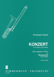 Ferdinand David: Concerto In B Flat (Bass Trombone)