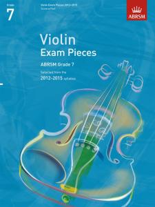 ABRSM: Selected Violin Exam Pieces - Grade 7 Book Only (2012-2015)