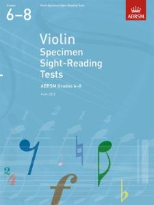 ABRSM: Violin Specimen Sight-Reading Tests - Grades 6-8 (From 2012)