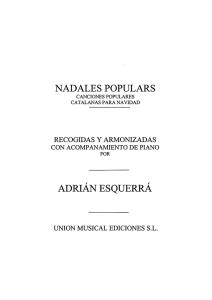 Esquerra: Nadales Populares for Voice/Piano