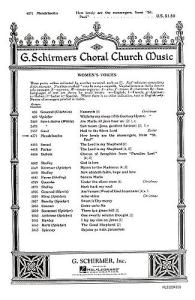 Felix Mendelssohn: How Lovely Are The Messengers (SSA)