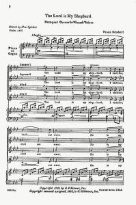 Franz Schubert: The Lord Is My Shepherd (SSAA)