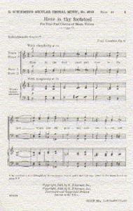 Paul Creston: Here Is Thy Footstool Op.11 (TTBB)