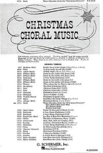 J.S.Bach: Three Chorales (The Christmas Oratorio)