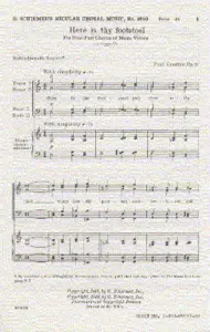 Paul Creston: Here Is Thy Footstool Op.11 (TTBB)