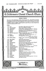Felix Mendelssohn: If With All Your Hearts (Elijah) SATB