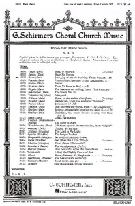 J.S. Bach: Jesu, Joy Of Man's Desiring (SAB)
