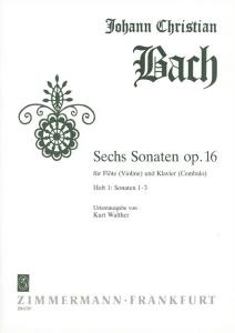 Bach, Jc: Sonata Op 16 Nos 1-3