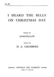 H.A.Chambers: I Heard The Bells On Christmas Day