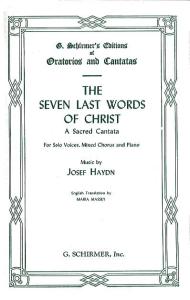 Joseph Haydn: The Seven Last Words Of Christ (Vocal Score)