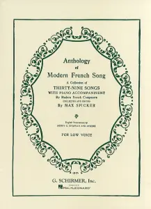 Anthology Of Modern French Song (Low Voice)