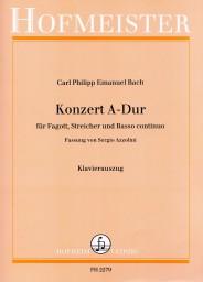 Carl Philipp Emanuel Bach: Bassoon Concerto In A (Bassoon/Piano)