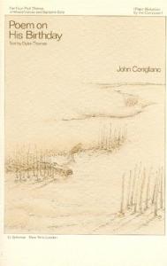 John Corigliano: Poem On His Birthday Solo (Vocal Score)