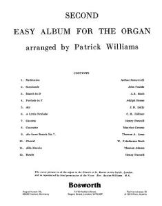 Patrick Williams: Second Easy Album For The Organ