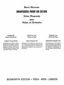 Boris Mersson: Rhapsody For A Gypsy (Un Gitan)