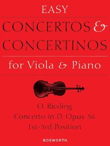 Oskar Rieding: Concerto In D Op.36 (Viola/Piano)