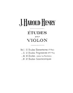 Henry, Jh 12 Etudes Progressives 2 Vln