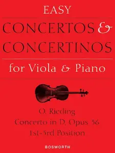 Oskar Rieding: Concerto In D Op.36 (Viola/Piano)