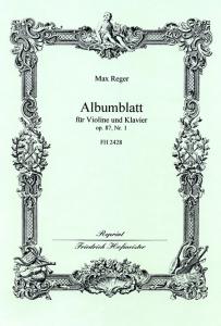 Reger, M.: Albumblatt Op 87/1