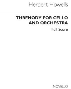 Herbert Howells: Threnody For Cello & Orchestra (Full Score)