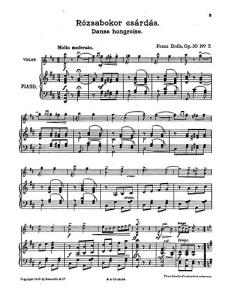 Franz Drdla: Hungarian Dances Op.30 No.7 'Roszabokor Csardas'