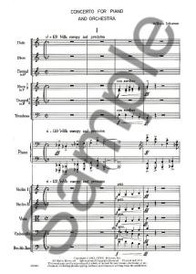 William Schuman: Concerto For Piano And Orchestra (Score)
