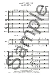 William Schuman: Concerto For Piano And Orchestra (Score)