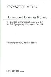 Krysztof Meyer: Hommage à Johannes Brahms