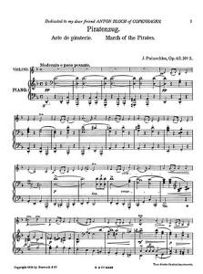 Johannes Palaschko: March Of The Pirates Op.65 No.5 (Violin/Piano)