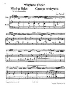 Leo Portnoff: Waving Fields (Violin/Piano)
