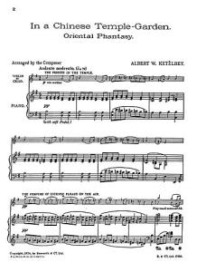 Albert Ketelbey: In A Chinese Temple Garden (Cello/Piano)