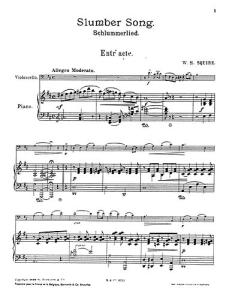 W. H. Squire: Slumber Song For Cello And Piano