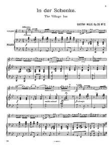 Hille, G The Village Inn Die Dorg-herberge Op.23/2 Vln/Pf