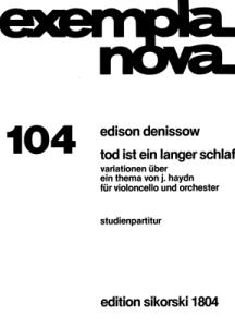 Denissow, Edison: Variations On The Theme Of Haydn Canons - Score
