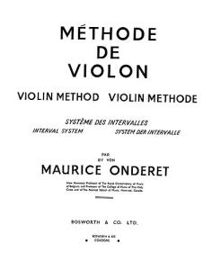 Maurice Onderet: Violin Method Book 2a