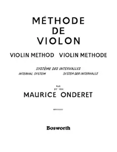Maurice Onderet: Violin Method Book 2b