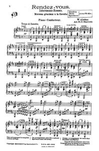 Aletter, W Rendezvous Orch Pf Sc/Pts