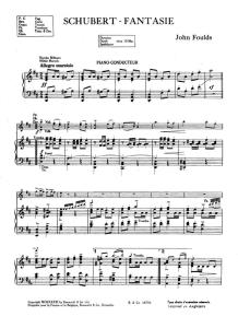Franz Schubert (Arr. John Foulds): Fantasie (Piano Score/Parts)