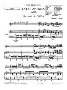 Vinter, G Latin America Suite Orch Pf Sc/Pts