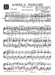 Barsotti, R America Marches Orch Pf Sc/Pts