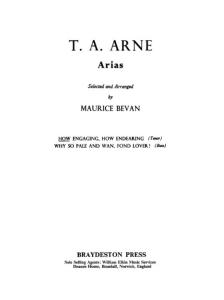 T.A. Arne: How Engaging, How Endearing
