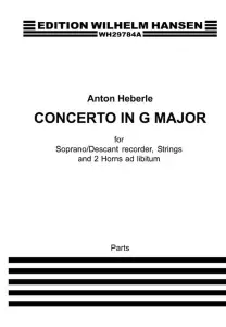 Anton Heberle (Michala Petri): Concerto In G Major For Recorder And Strings (Par