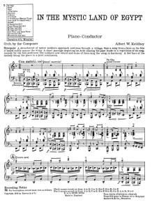 Ketelbey, Aw In The Mystic Land Of Egypt Orch Pf Sc/Pts