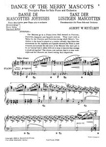 Ketelbey, Aw Dance Of The Merry Mascots Orch Pf Sc/Pts