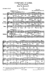 W. Crotch: Comfort O Lord The Soul Bridge