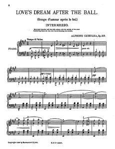 Czibulka, A Love's Dream After The Ball Intermezzo Pf