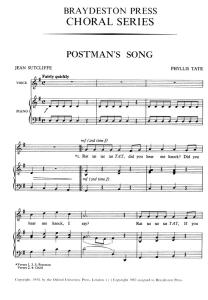 Phyllis Tate: Postman's Song