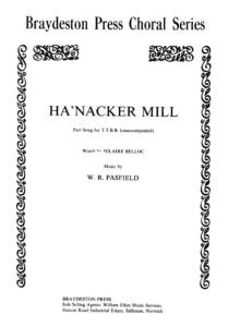William Pasfield: Ha'nacker Mill (TTBB)