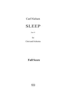 Carl Nielsen: Sleep (Søvnen) Op.18 (Full Score)